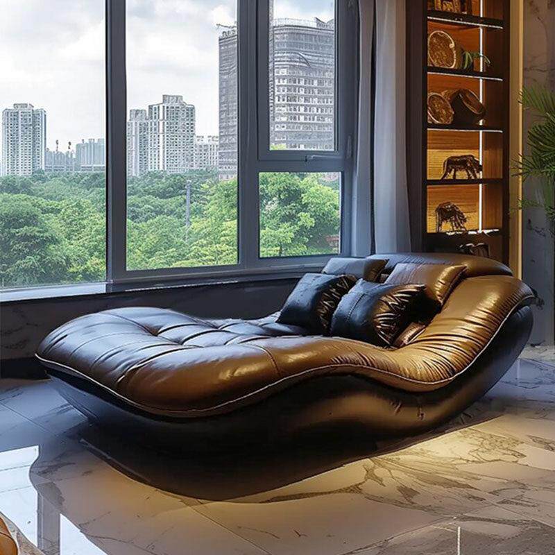 懒人沙发椅双人主卧室现代简约客厅真皮休闲可躺可睡轻奢单人沙发