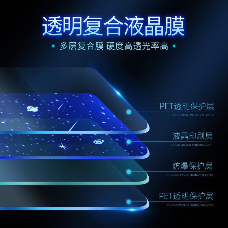 工厂直供网红汽车通用炫彩星空天窗贴膜抖音改装车顶膜星空车顶膜
