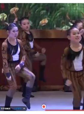 高档万圣节cops演出儿童二小王舞蹈万服圣节服装牛服少年王二小表