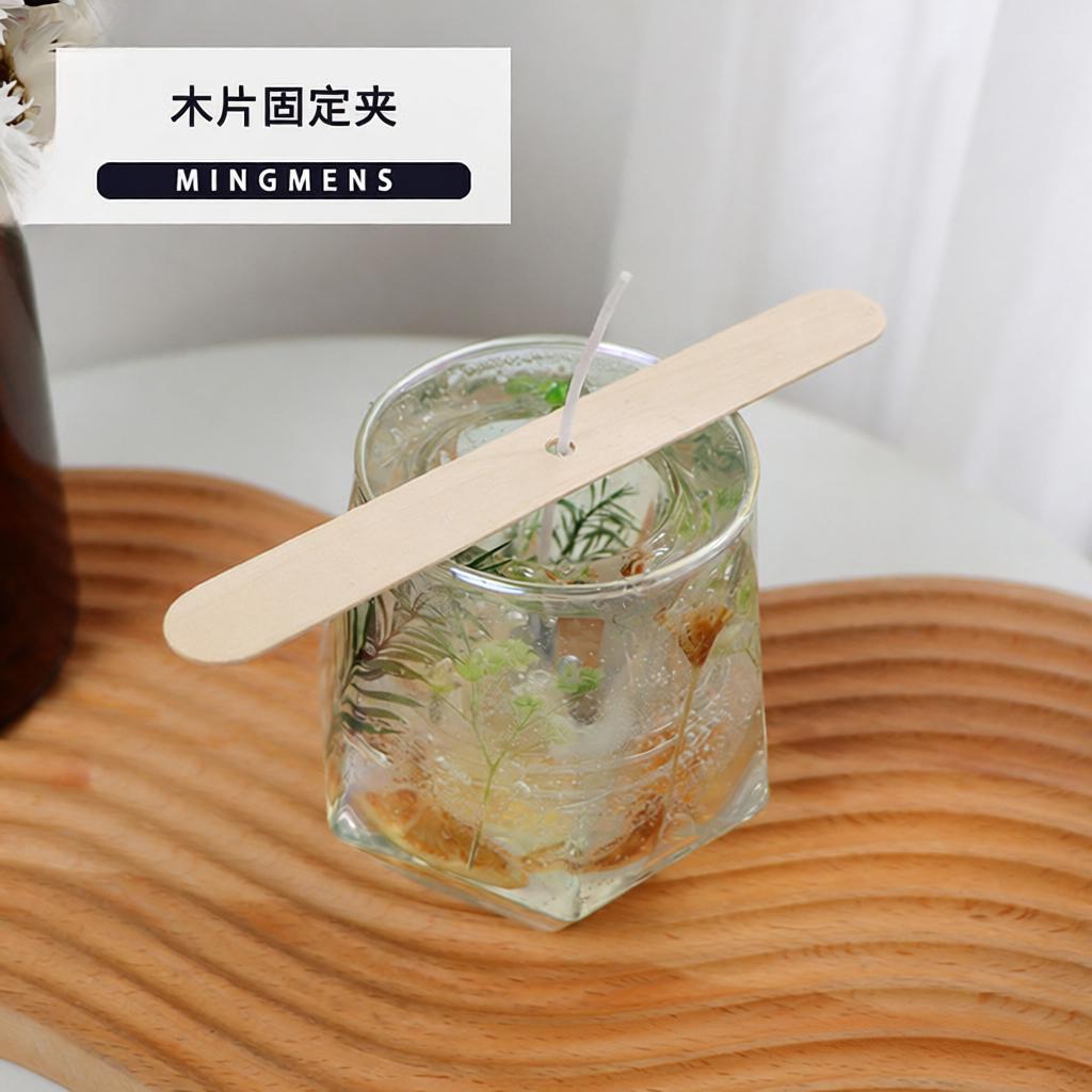 DIY木片固定固定香薰蜡烛蜡片