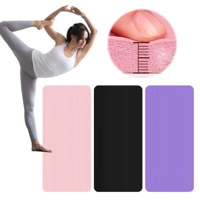 Yoga Mat Non Slip Exercise Mat Thick Solid Color Fitness Mat