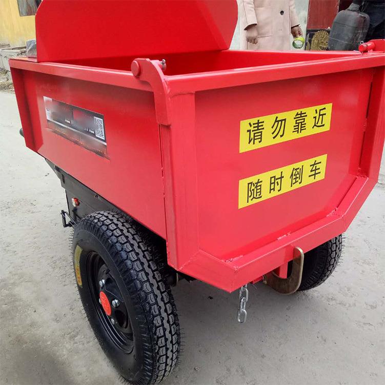 建筑工地电动翻斗三轮车 车斗半封闭三轮车 防溢自卸拉货车