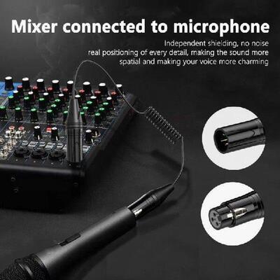3Pin Male to Female Microphone Cable 3Pin Spring Coiled