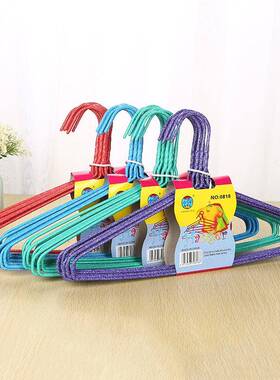 厂直衣架0818供家用金属衣痕架浸塑无滑衣架简约家加粗多功能晾晒