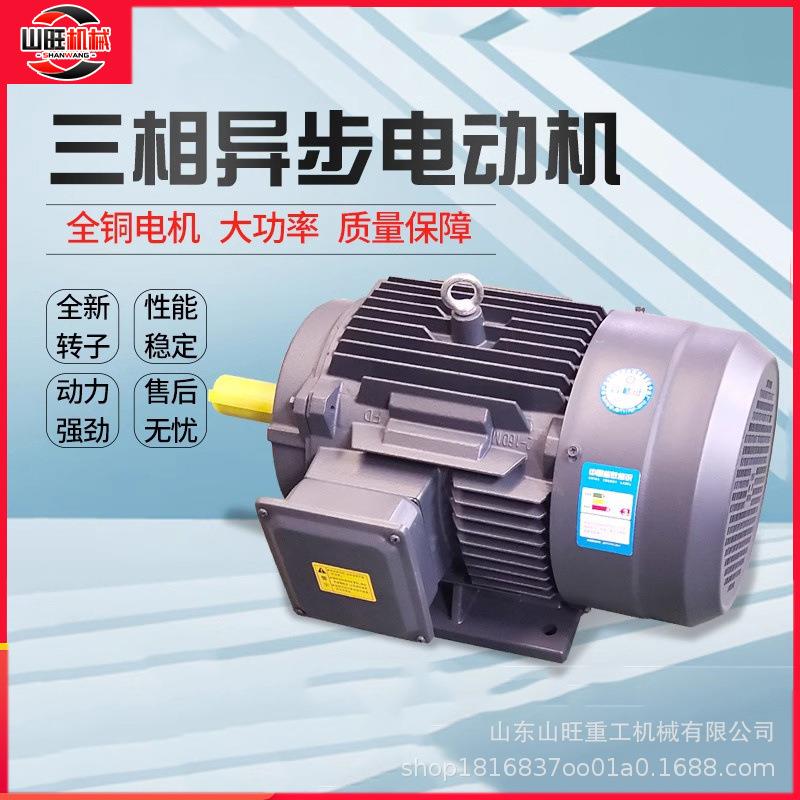 三相异步YE3电动机37*45*55*75KW2*4级纯铜380V国标高速水泵配套