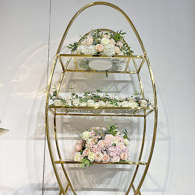 铁艺简易多功能置物架酒架不锈钢简约婚庆背景隔断展示架屏风批发