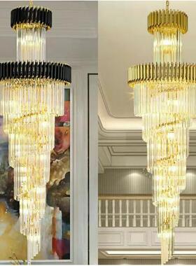 后现代奢华水晶吊灯简约圆形客厅卧室餐厅灯风格高档轻奢灯具