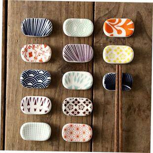 Ceramic tableware Japanese Restaurant oval chopsticks rack