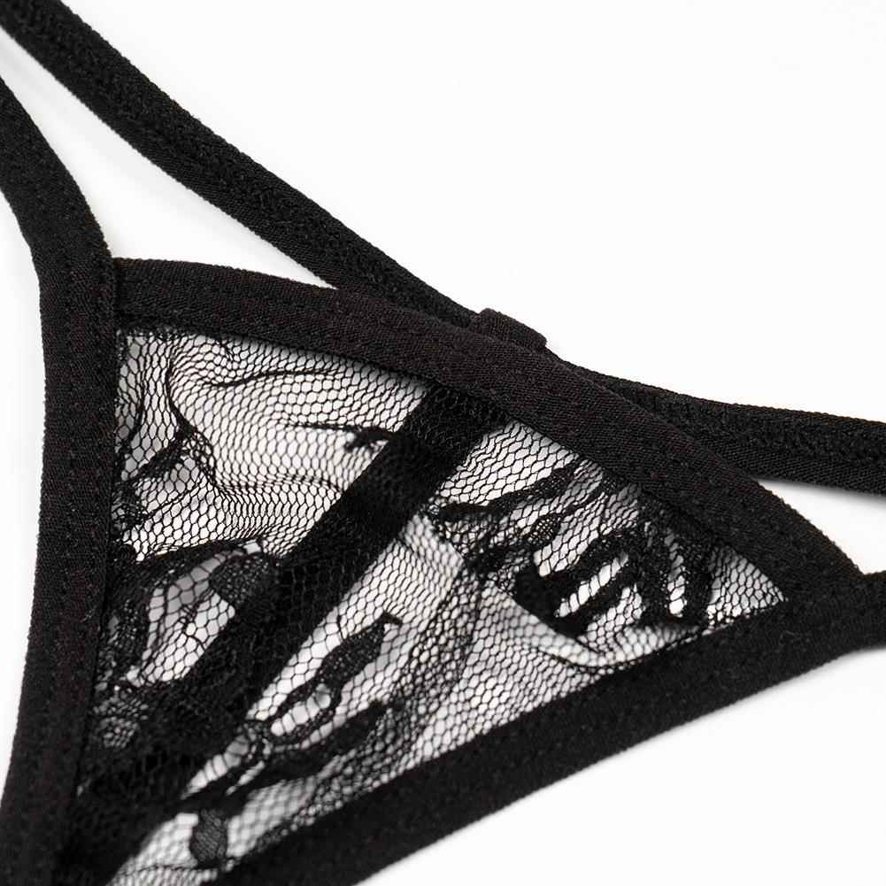 summer pajamas long lace female nightdress mesh transparent