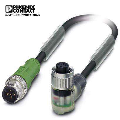 菲尼克斯传感器/执行器电缆SAC-5P-M12MS/3,0-150/M12FR-3L
