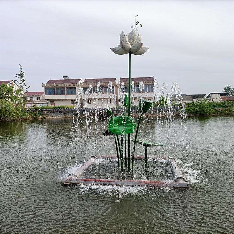 音乐喷泉设备 人工湖旅游景区旱地喷泉 湖面漂浮喷泉水景工程厂家