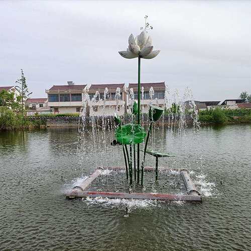 音乐喷泉设备湖泉人工旅游景区湖旱地喷533泉面漂浮喷水景工程厂
