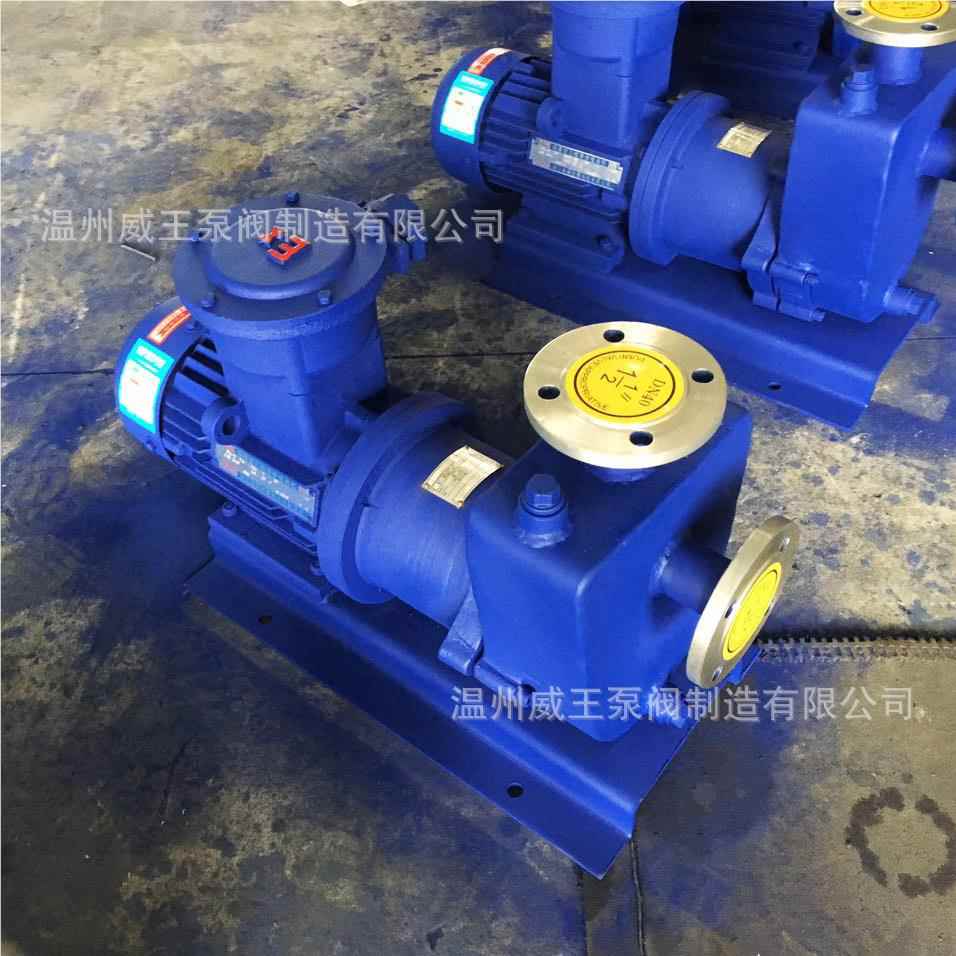 工厂直销卧式不锈泄钢自吸磁力泵ZCQ100NQO-80-20无漏耐腐蚀磁力0