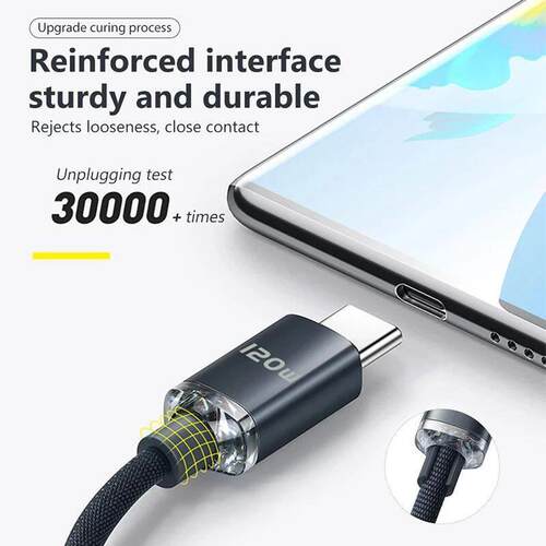 120W PD Type C Cable Super Fast Charger Cord Quick Charge US
