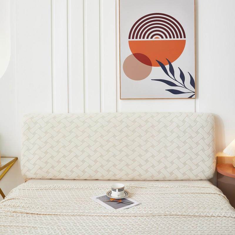 纯色新款立体提花床头靠背罩 全包床头靠背防尘罩 软包床头套罩,居家布艺,一次性防尘罩,淘宝优惠券,粉丝福利购,淘宝优惠卷