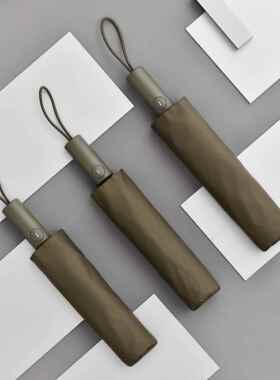 正品TIOHOH T3三晴折全自动两用雨s伞女 in纯色超大双人叠伞折男