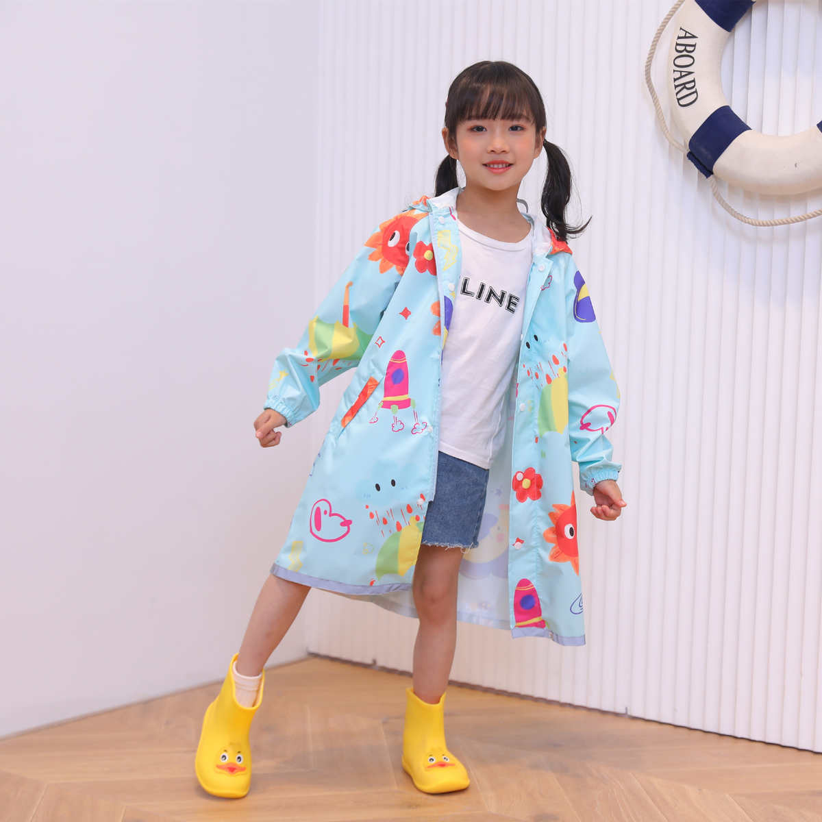 儿童雨衣男童女童小学生小孩全身幼儿园男孩宝宝徒步长款防大雨衣