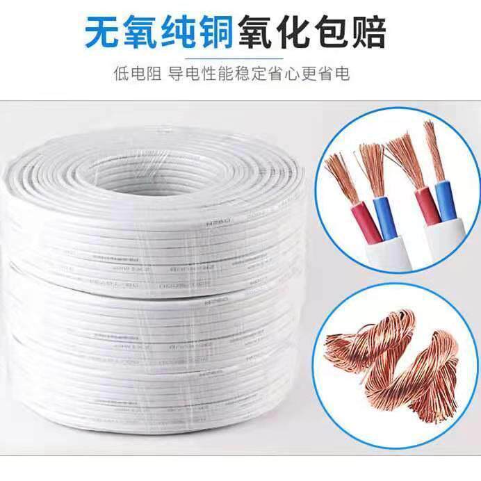 国标B纯铜电线芯BVV/RVB铜芯护套线2.5V/4/6平方电缆家764双装