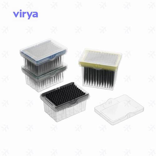 Virya Tecan 200μl盒装滤芯吸头 导电 黑色，96个/盒,24盒/箱