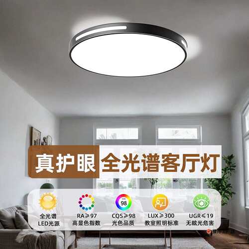 节能高亮家用现代简约中山LED吸顶灯卧室圆形护眼灯客厅灯具