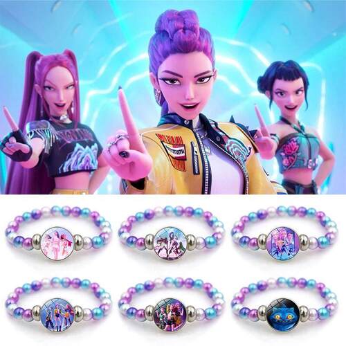 Kpop Demon Hunter Bracelet Huntrix Kpop Birthday Beaded Wris