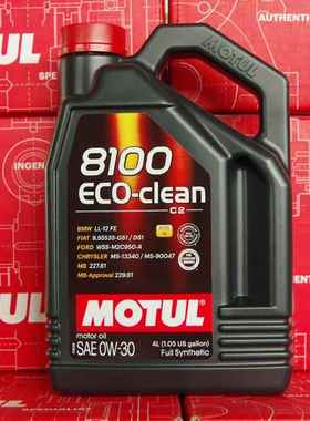 摩特 8100 Eco-Clean 0W-30 4升 SP AECEC2 全合成发动机机油