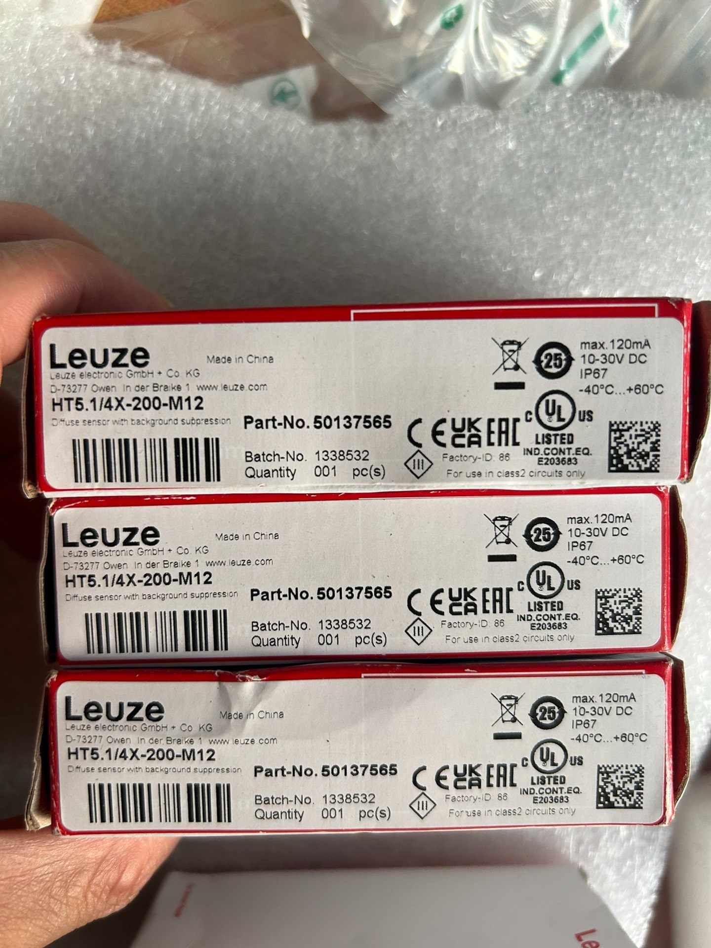 HT5.1/4X-200-M12劳易测leuze光电开关，5