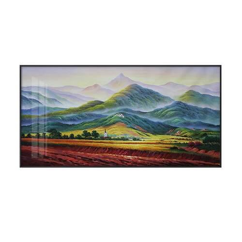 客厅装饰画卧室现代简约靠山招财壁画山水中式抽象沙发背景墙挂画