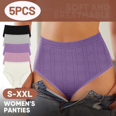 Striped women's plus size triangle pants with no trace,