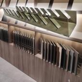 高端瓷砖色板展示架大理石材玻璃试用包品压克力卡槽斜放陈列展示