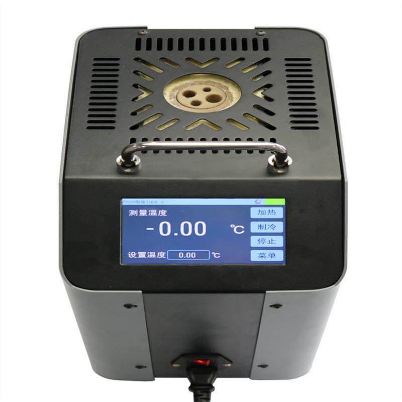 英文显示50℃～650℃干体温度校验炉 船用便携式温度校验炉