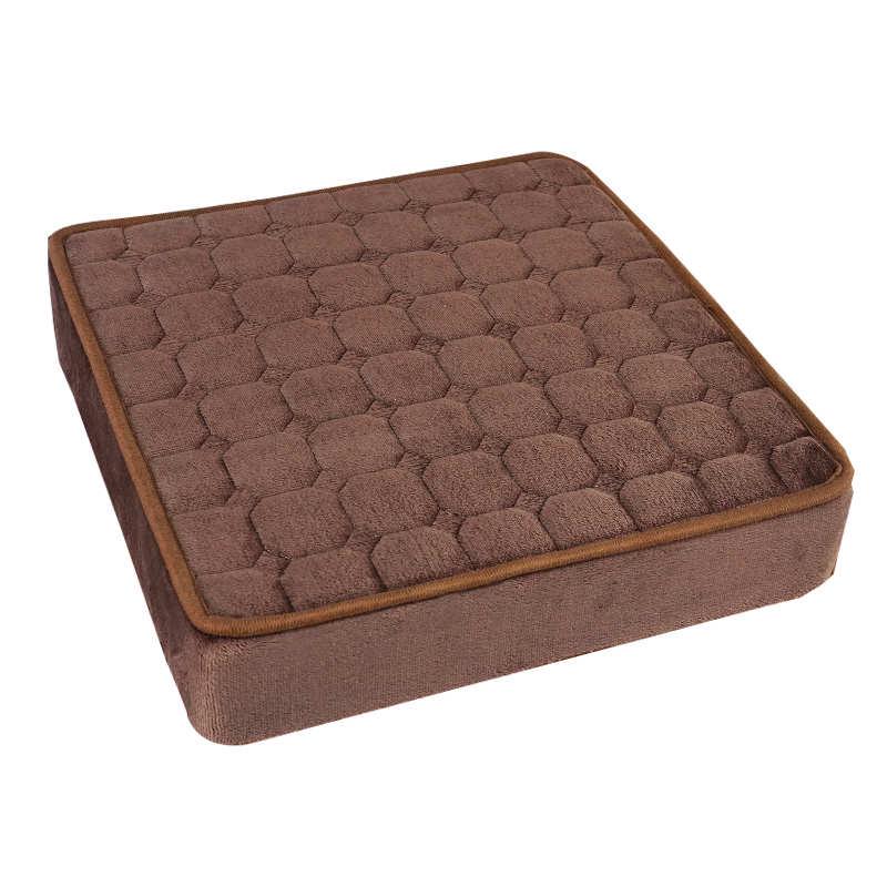 榻榻米坐垫加厚学生记忆棉海绵椅子垫冬季毛绒可拆洗中式凳子垫子