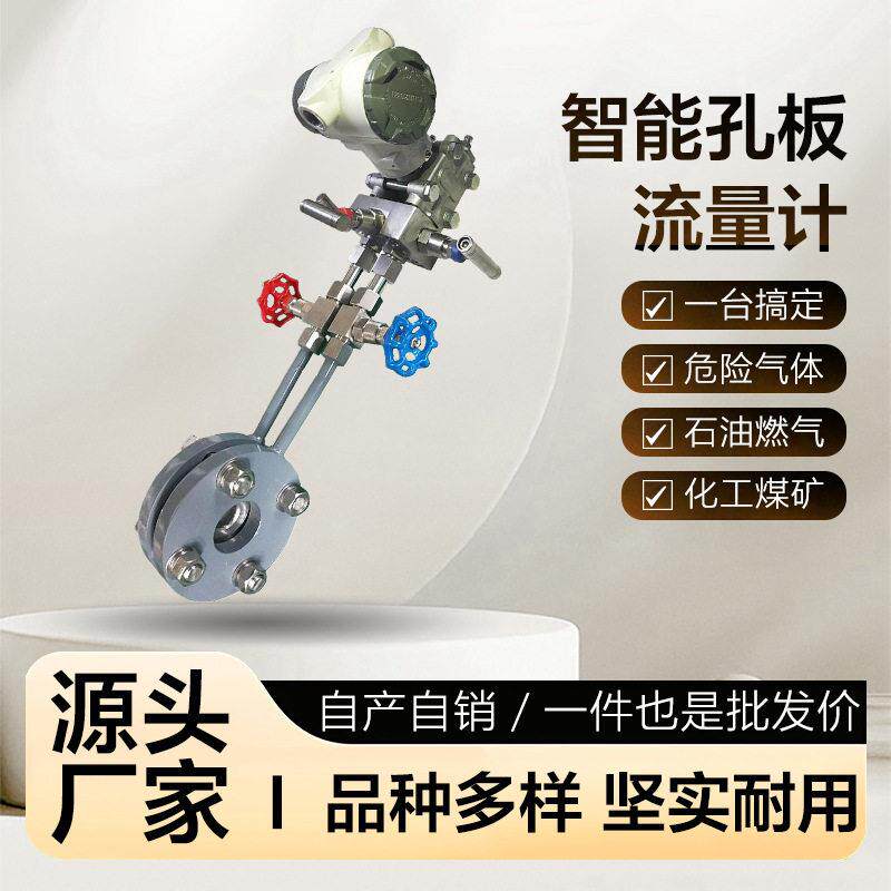 智能孔板流量计耐温差压多孔平衡传感器一体化限流孔板流量计