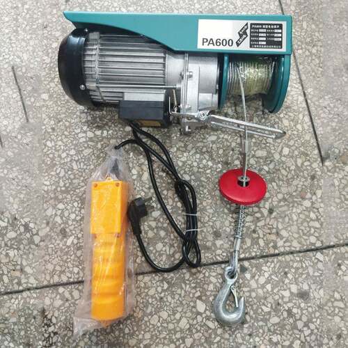 220V微型电动葫芦pa400PA600家用吊机小型提升机钢丝绳电动葫芦