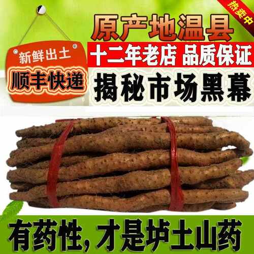 新疆包邮怀诚 新鲜现挖河南焦作温县垆土铁棍山药淮怀山铁杆净重
