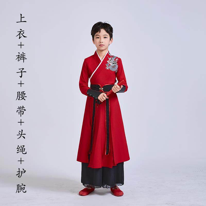 高档龙吟蹈出服雪儿童汉服男女同演款少儿艺考级表演服侠客风舞霍,童装/婴儿装/亲子装,儿童演出服,淘宝优惠券,粉丝福利购,淘宝优惠卷