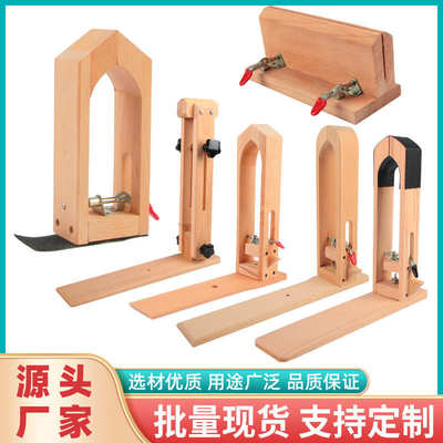 手缝木夹DIY手缝工具缝线木夹榉木皮革手缝木架手缝夹具