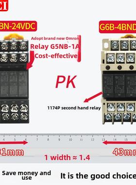 4路薄型小型微型间终端继电器模D组模块FY中4BN-24VCP LC放大板
