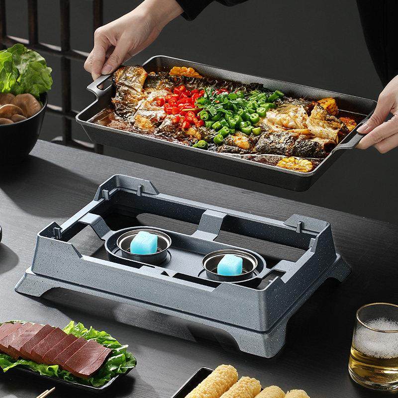 商用小份烤鱼盘铝合金烤鱼炉长方形酒精烤鱼盘酒精炉烧烤盘牛蛙锅,厨房/烹饪用具,烧烤炉,淘宝优惠券,粉丝福利购,淘宝优惠卷