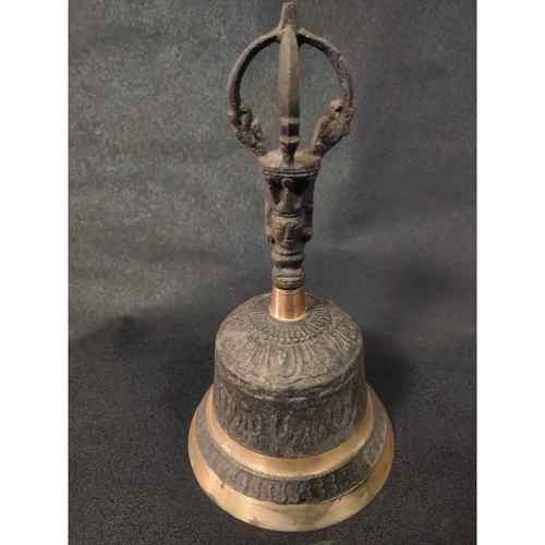 铜手铃密器GYE手工撞铃复古铜铃大小号手摇摇铃碰钟乐法宗器