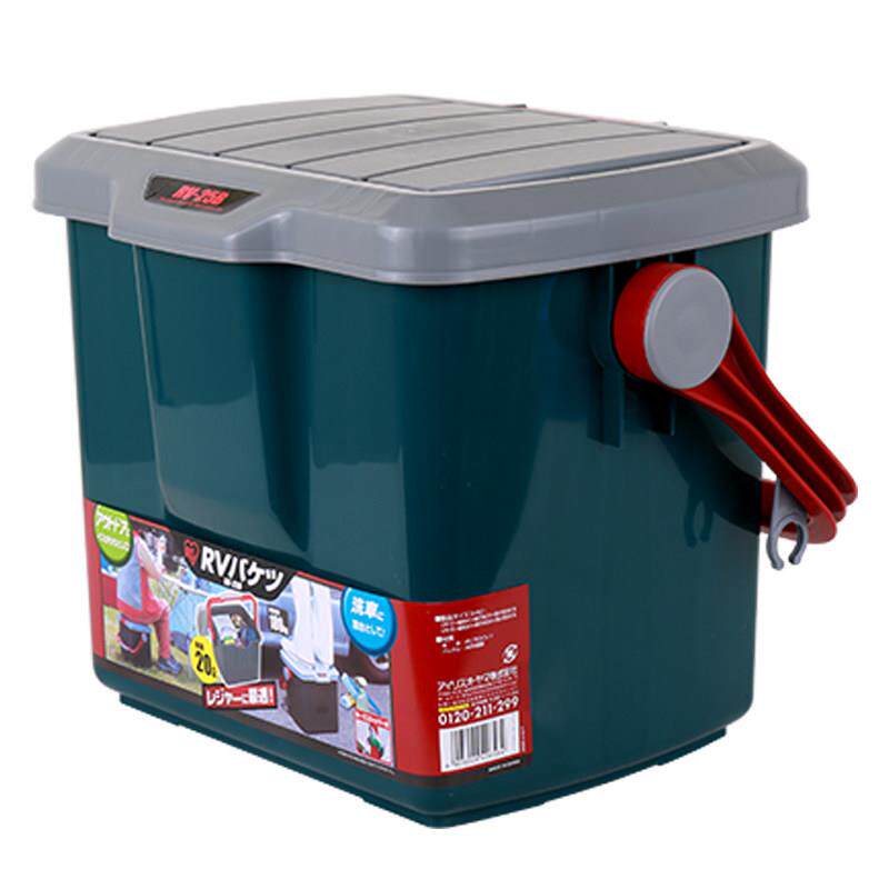 IRIS车载箱汽车后备箱工具收纳箱塑料桶钓鱼桶凳洗车水桶RV-25B
