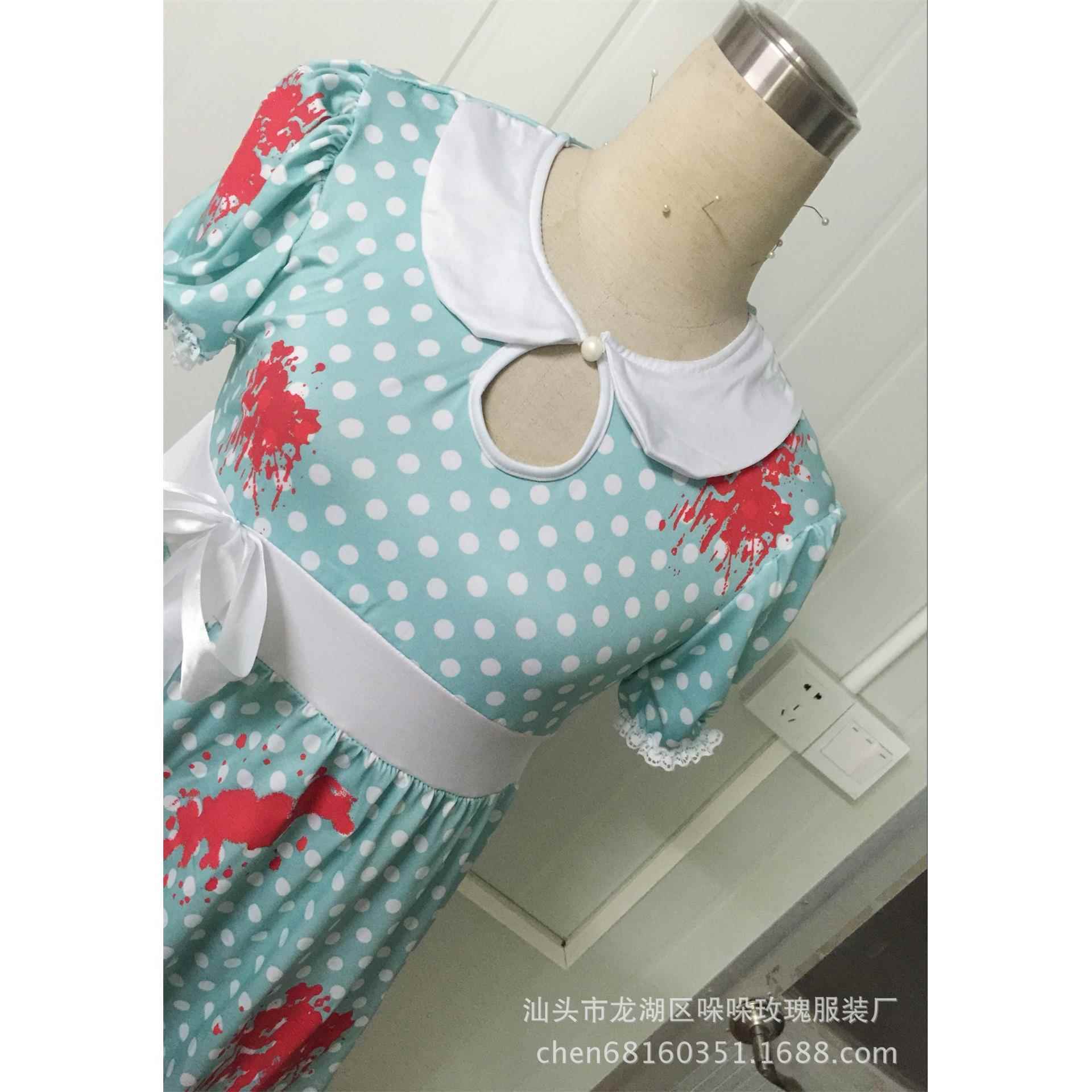 Halloween zombie blood girl doll clothes Halloween vampire