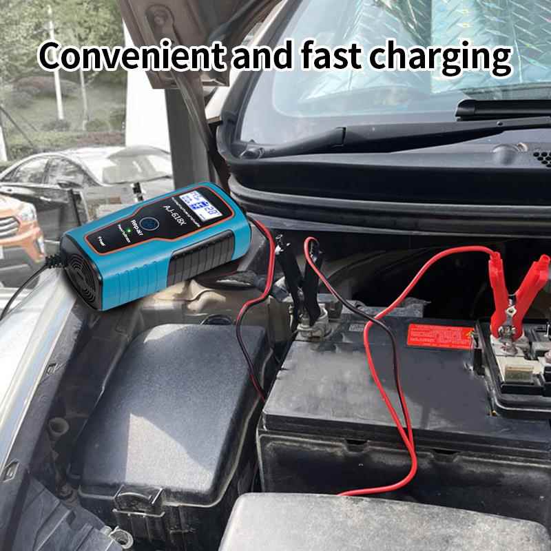 12V6A摩托车电池充电机铅酸蓄电池智能脉冲修复器汽车电瓶充电器