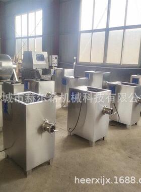 类大食型冻肉禽绞肉赫尔希机100型宠物品厂绞肉机 不锈钢搅肉机绞