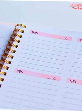 A5 Agenda Planner Notebook Diary Weekly Planner Goal Habit S