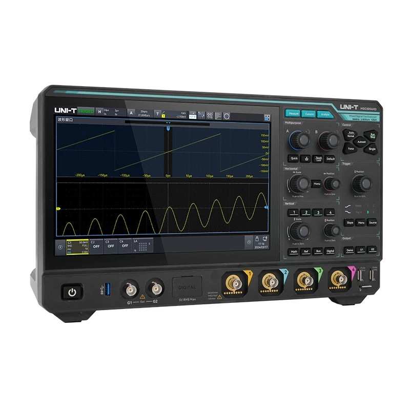 优利德MSO3054HD/3024HD4/3034HD通道500M带宽工业高分辨率示波器