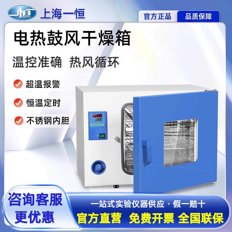 上海一恒烘箱电热鼓风干 干燥箱加热恒温工业烘箱DHG-9030/70A实