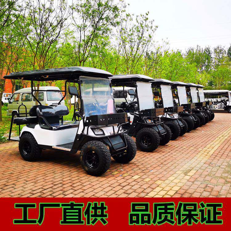外贸出口四驱高尔夫球车景区旅游电动观光车厂区车间四轮燃油车
