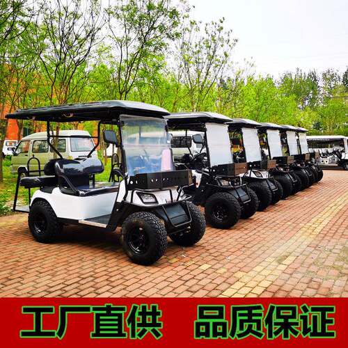 外贸出口四驱高尔夫球车景区旅游电动观光车厂区车间四轮燃油车