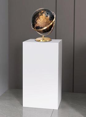 纯色圆形方形展厅台工艺品摆放服装店落地白色简约橱窗陈列商品架